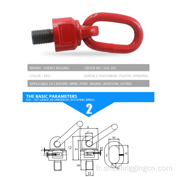 Gréement G80 Vis de levage Point / Points de levage